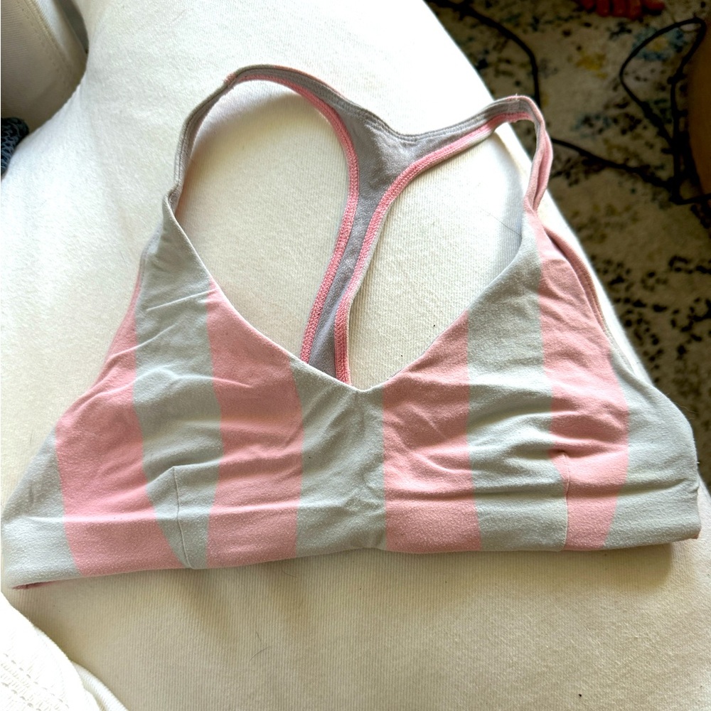 Lululemon Striped T-back Sports Bra • 6